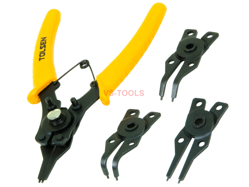 4pc Combination Circlip Snap Ring Plier Internal External